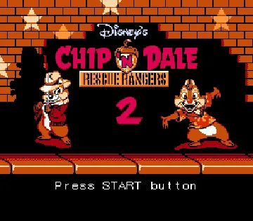 Chip 'n Dale - Rescue Rangers 2 (USA) (Beta) screen shot title